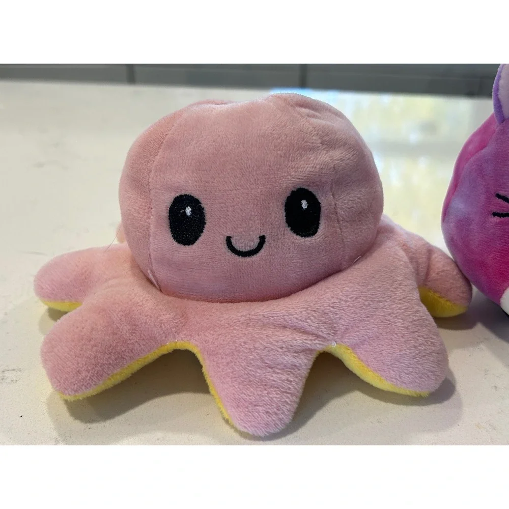 Squishmallow‎ Reversible Octopus Cat Dog Plush Toy Set